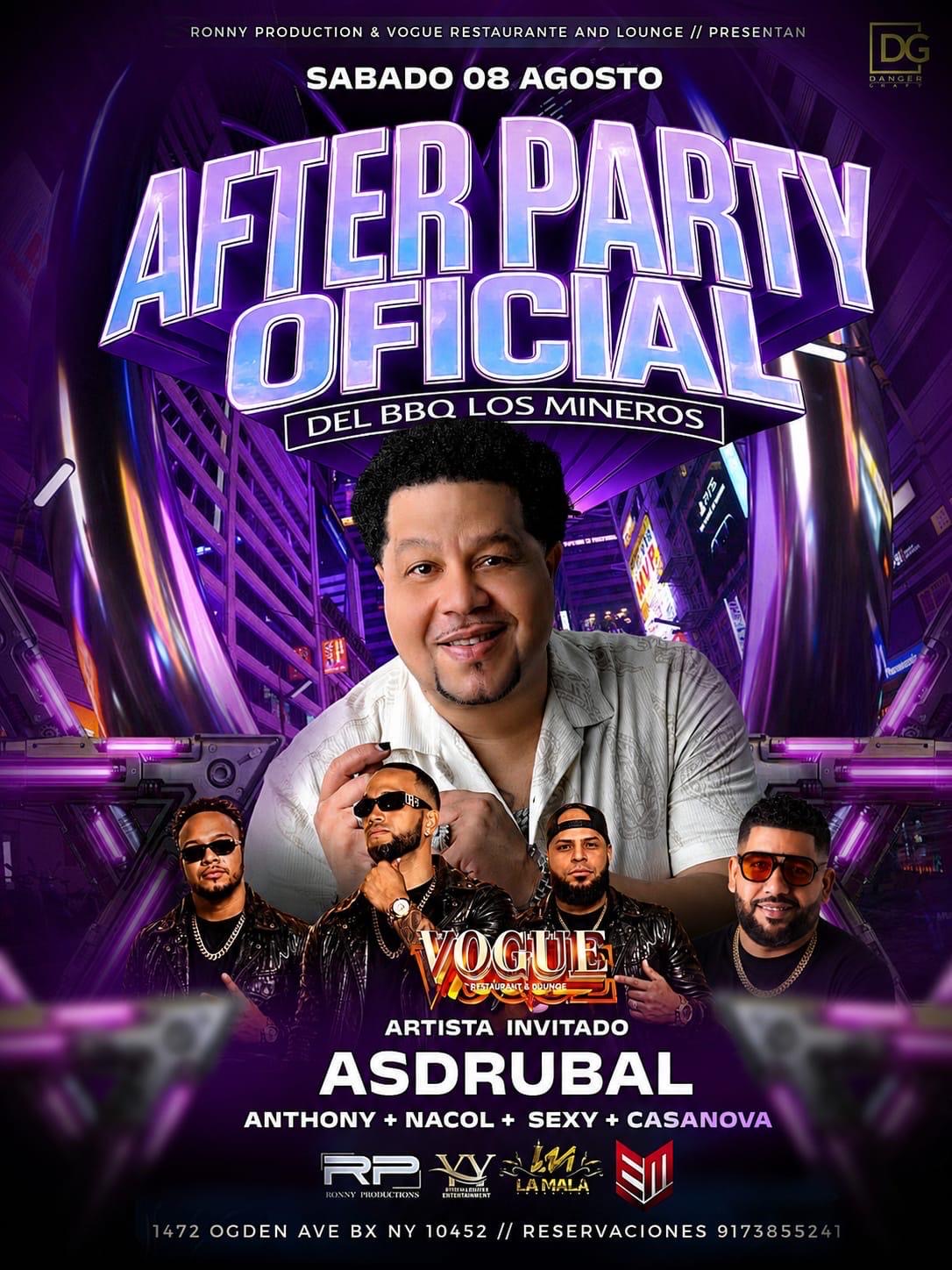 Buy tickets for AFTER PARTY OFICIAL DEL BBQ LOS MINERO AFTER PARTY OFICIAL DEL BBQ LOS MINERO