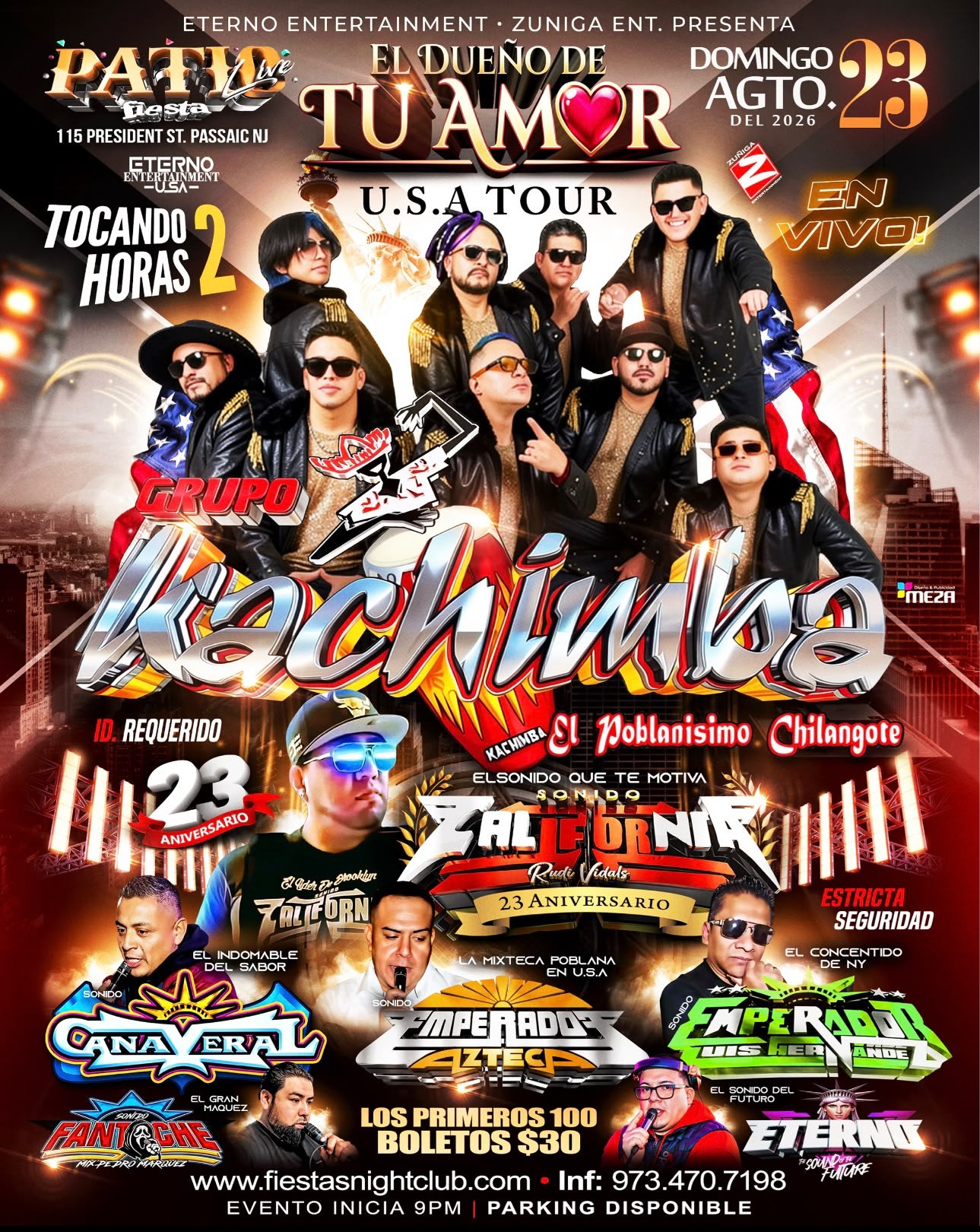 Buy tickets for GRUPO KACHIMBA, SONIDO CAÑAVERAL, EMPERADOR AZTECA, EMPERADOR , FANTOCHE, ETERNO GRUPO KACHIMBA, SONIDO CAÑAVERAL, EMPERADOR AZTECA, EMPERADOR , FANTOCHE, ETERNO