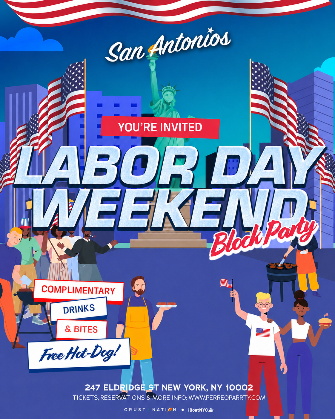 Buy tickets for Labor Day Block Party @ San Antonios NYC Labor Day Block Party @ San Antonios NYC