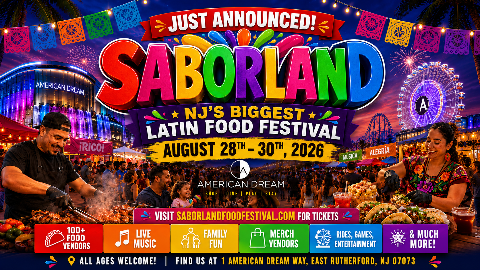 SABORLAND FOOD FESTIVAL @ AMERICAN DREAM DIA #1