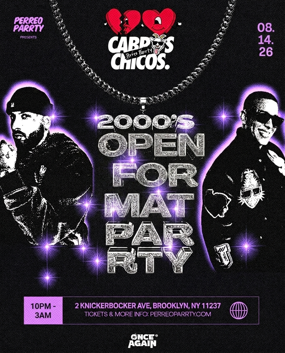Buy tickets for Cabros Chicos: 2000's Open Format Parrty| Reggaeton Latin Dance Party(18+) Cabros Chicos: 2000's Open Format Parrty| Reggaeton Latin Dance Party(18+)