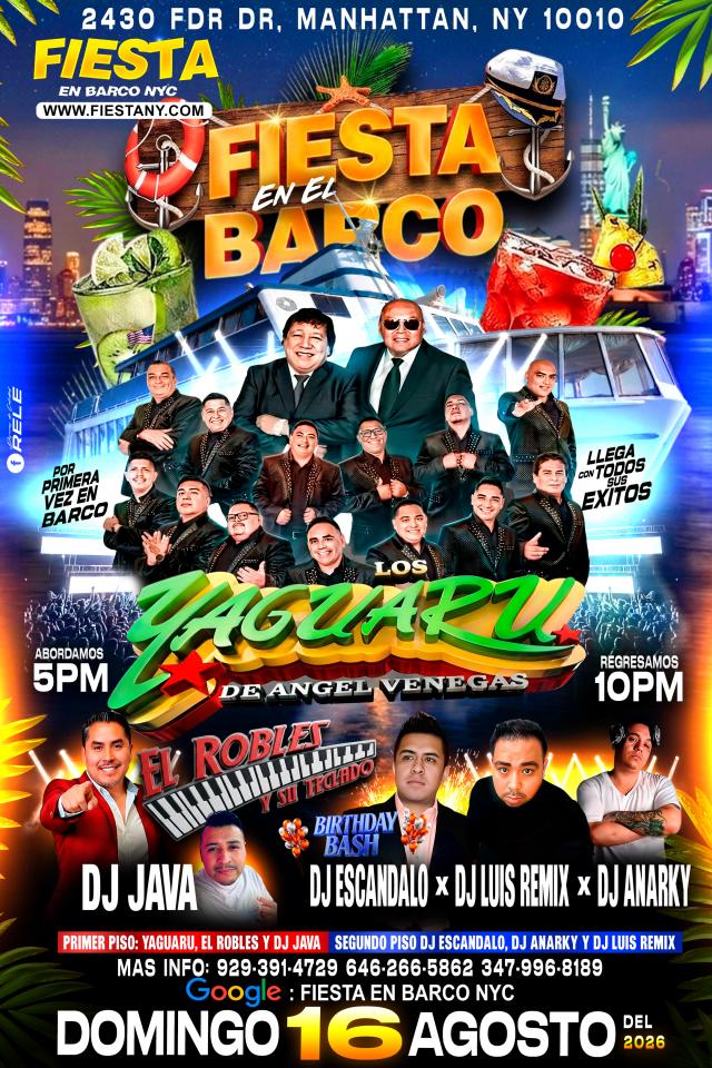 Buy tickets for Grupo Yaguaru En Barco + El Robles + Dj's Grupo Yaguaru En Barco + El Robles + Dj's