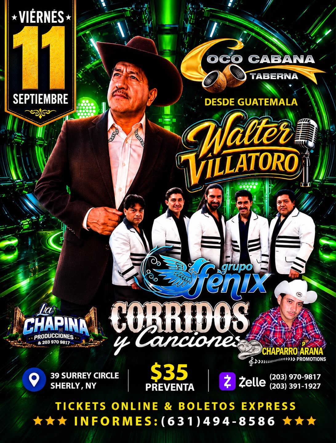 Buy tickets for WALTER VILLATORO WALTER VILLATORO