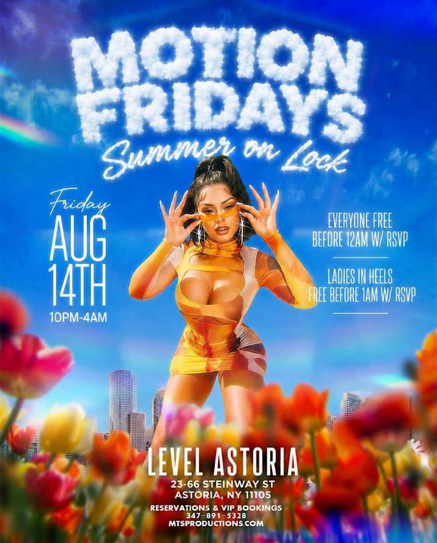 Buy tickets for Motion Fridays Summer On Lock at Level Astoria | Hip Hop Party NYC Motion Fridays Summer On Lock at Level Astoria | Hip Hop Party NYC