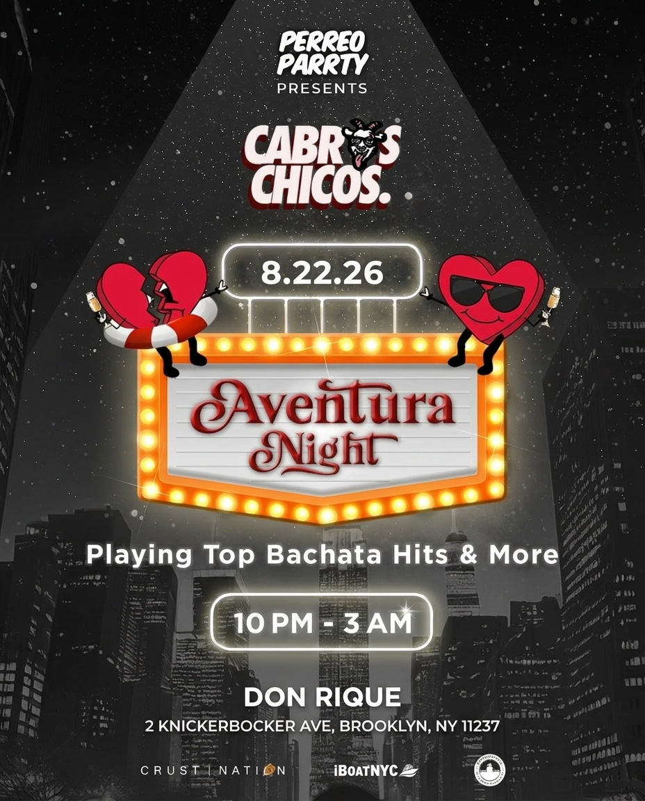 Buy tickets for Cabros Chicos: Aventura Night | Latin Dance Party In Brooklyn (18+) Cabros Chicos: Aventura Night | Latin Dance Party In Brooklyn (18+)
