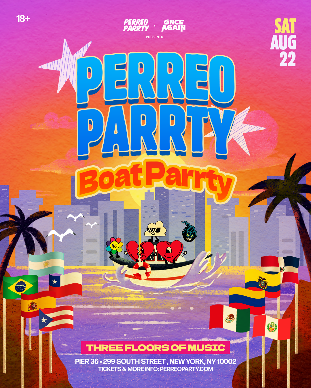 Buy tickets for PERREO PARRTY BOAT PARRTY (18+) - Latin & Reggaeton NYC Yacht Cruise PERREO PARRTY BOAT PARRTY (18+) - Latin & Reggaeton NYC Yacht Cruise