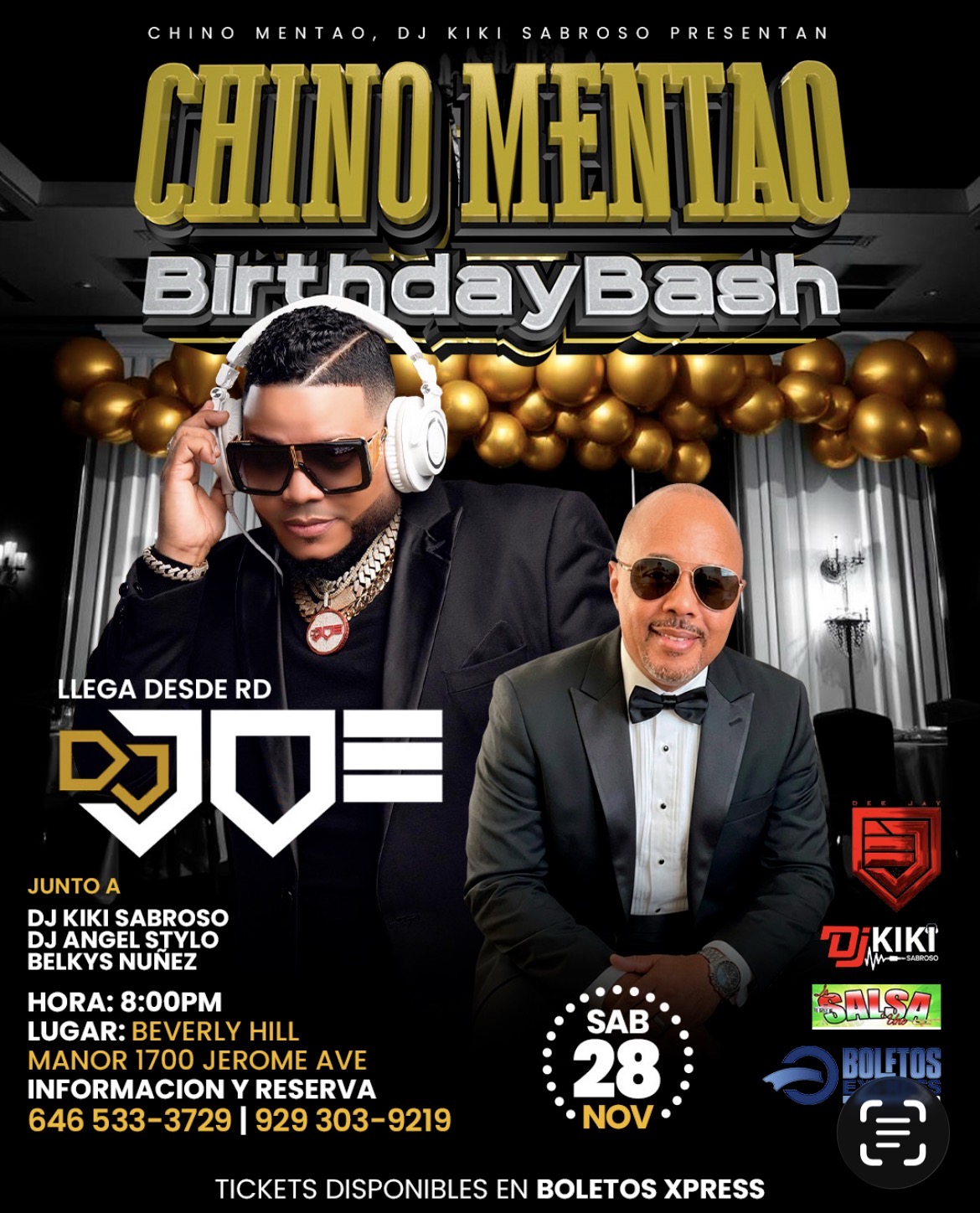 Buy tickets for CHINO MENTAO BIRTHDAY BASH CHINO MENTAO BIRTHDAY BASH