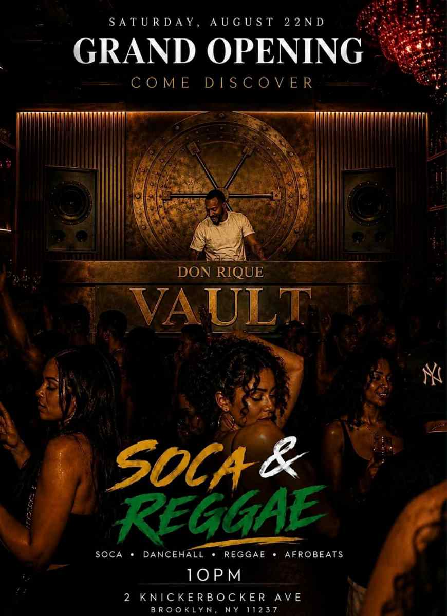 Buy tickets for Vault Grand Opening NYC at Don Rique | Soca & Reggae Saturday Vault Grand Opening NYC at Don Rique | Soca & Reggae Saturday