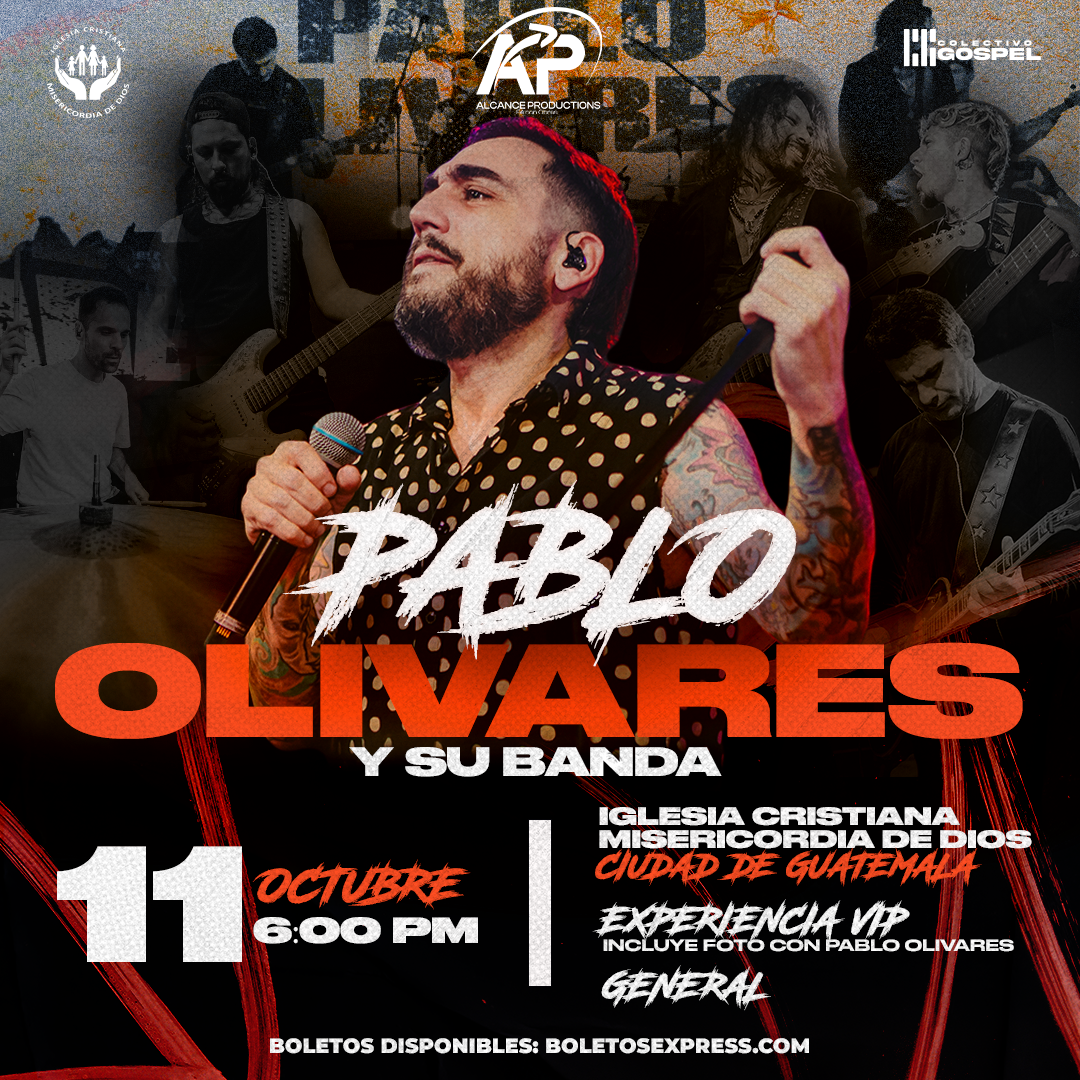 Buy tickets for PABLO OLIVARES Y SU BANDA - GUATEMALA PABLO OLIVARES Y SU BANDA - GUATEMALA
