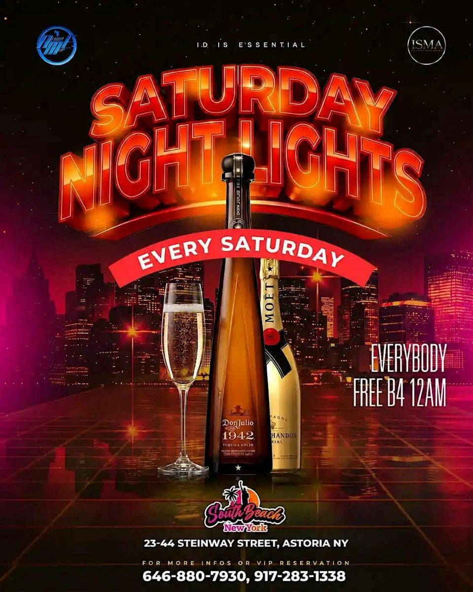 Buy tickets for Saturday Night Lights at South Beach Astoria – Astoria Saturday Night Party – Aug 22 Saturday Night Lights at South Beach Astoria – Astoria Saturday Night Party – Aug 22