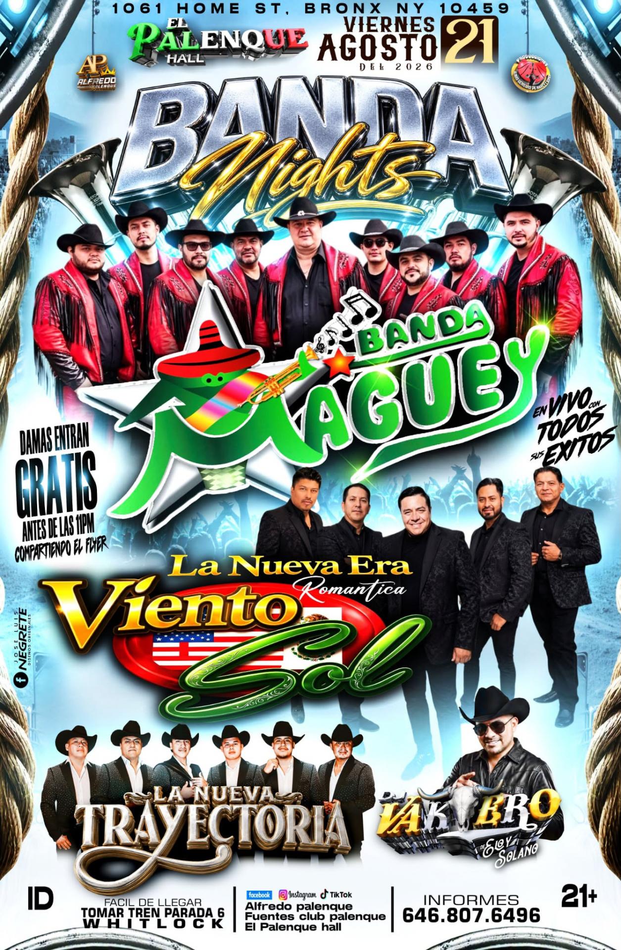 Buy tickets for BANDA MAGUEY | LA NUEVA ERA VIENTO SOL | LA NUEVA TRAYECTORIA BANDA MAGUEY | LA NUEVA ERA VIENTO SOL | LA NUEVA TRAYECTORIA