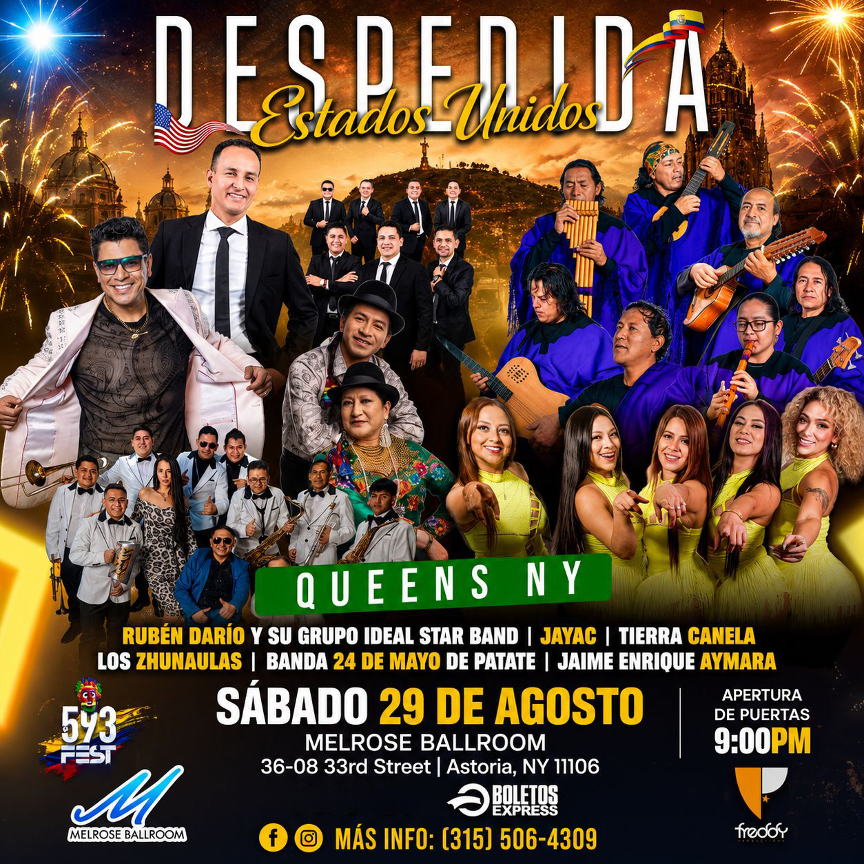 Buy tickets for RUBEN DARIO Y SU GRUPO IDEAL STAR BAND | JAYAC | TIERRA CANELA RUBEN DARIO Y SU GRUPO IDEAL STAR BAND | JAYAC | TIERRA CANELA