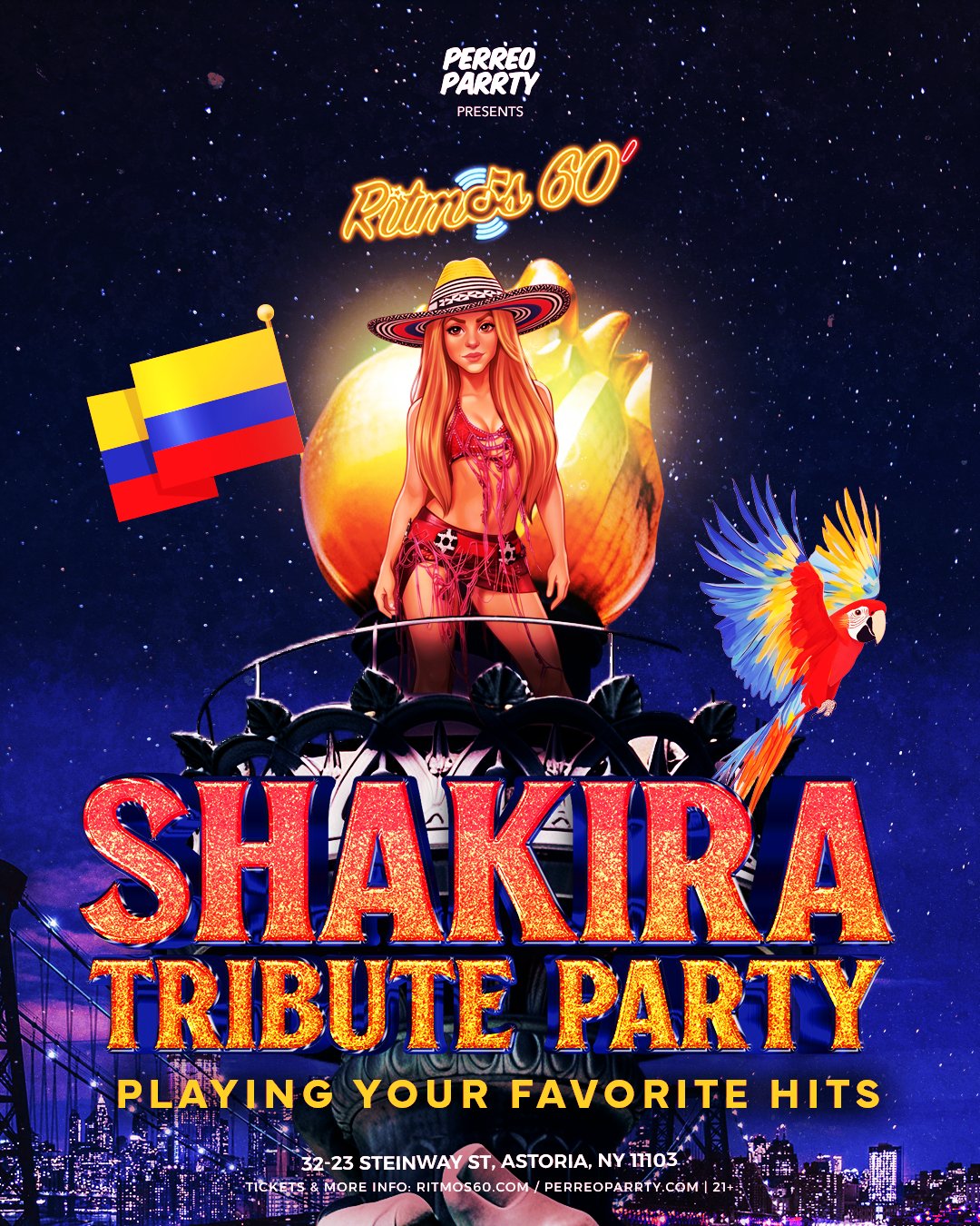Shakira Tribute Party at Ritmos NYC (International Women's Day)
