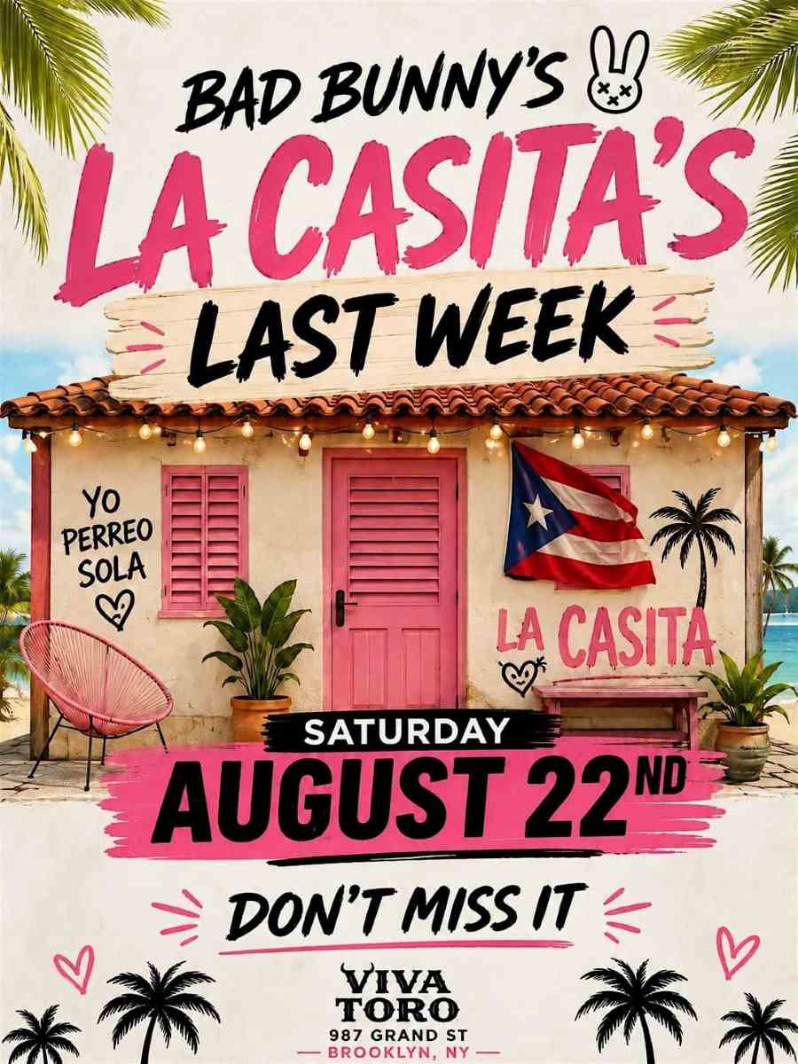 Buy tickets for Bad Bunny’s La Casita’s Last Week at Viva Toro Bad Bunny’s La Casita’s Last Week at Viva Toro