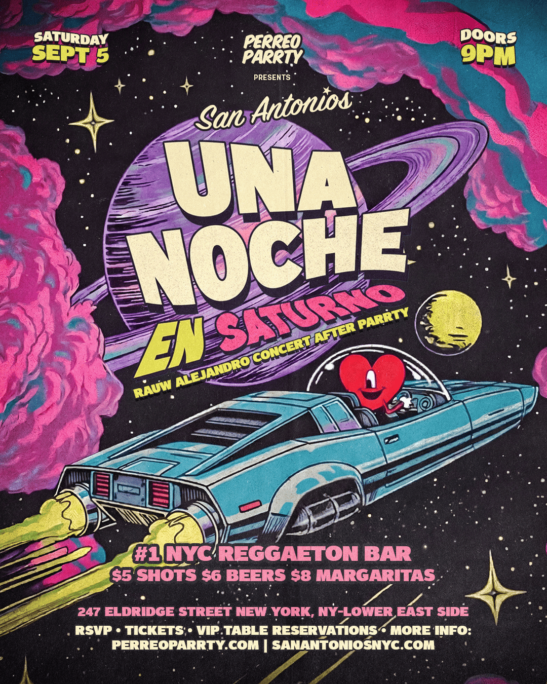 Buy tickets for Rauw Alejandro Concert After Party @ San Antonios Latin & Reggaeton Bar Rauw Alejandro Concert After Party @ San Antonios Latin & Reggaeton Bar