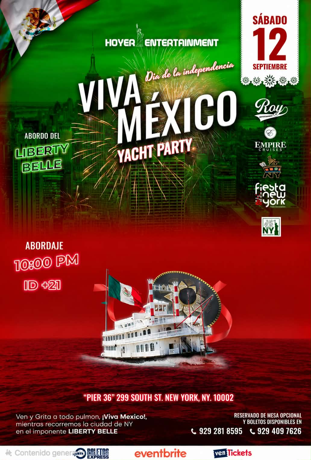 VIVA MEXICO YACHT PARTY