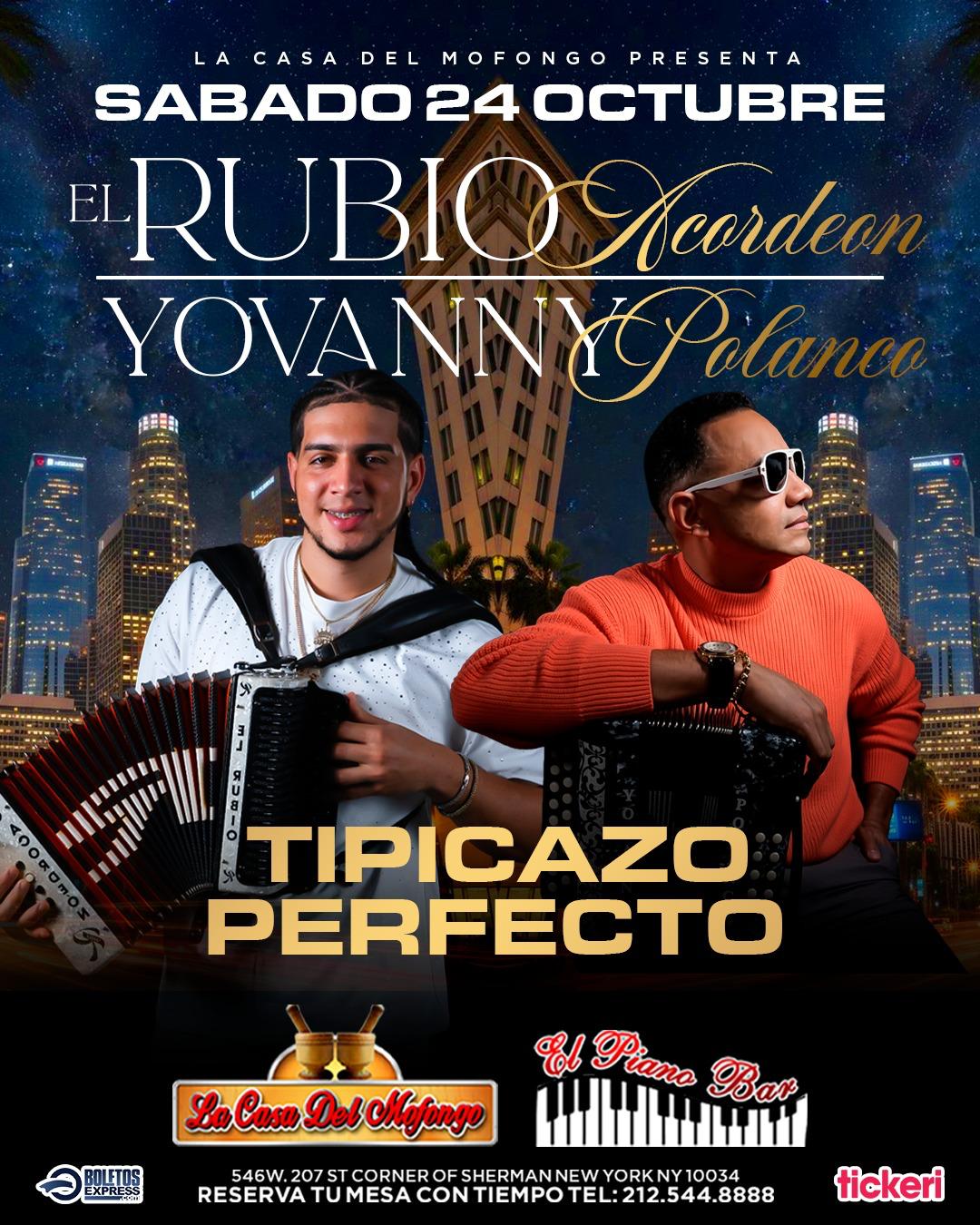 Buy tickets for EL RUBIO ACORDEON & GEOVANNY POLANCO EL RUBIO ACORDEON & GEOVANNY POLANCO