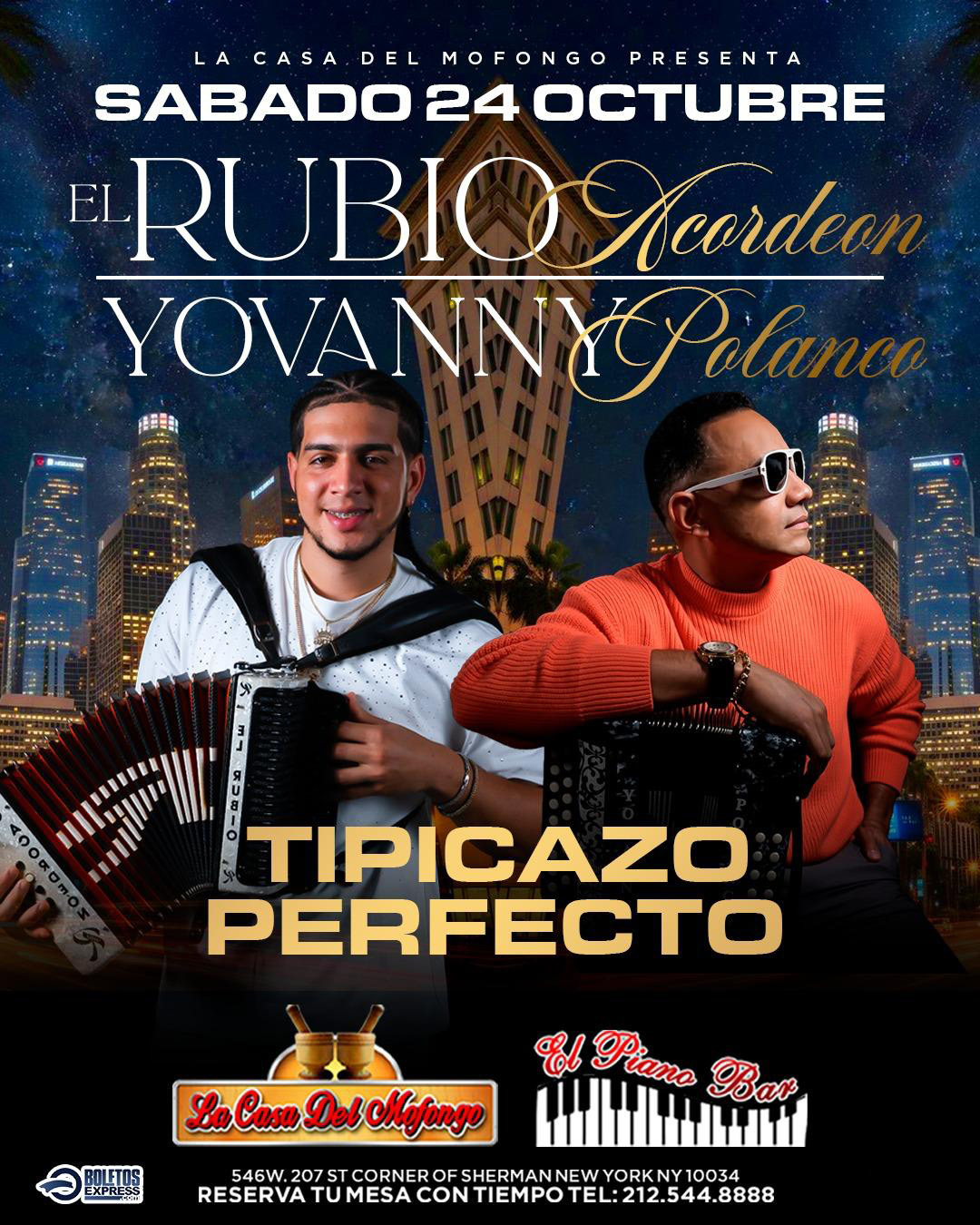 Buy tickets for EL RUBIO ACORDEON & GEOVANNY POLANCO EL RUBIO ACORDEON & GEOVANNY POLANCO