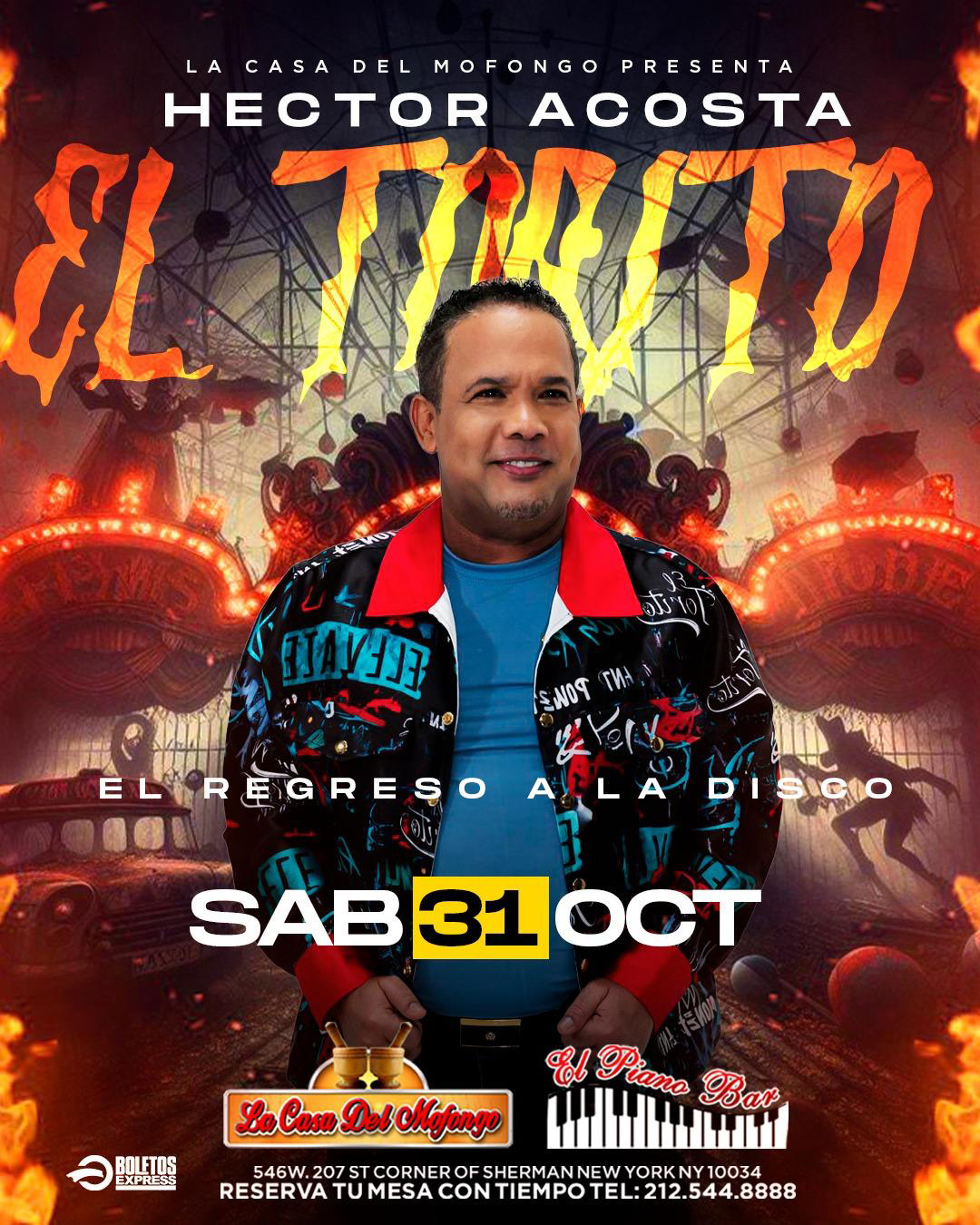 Buy tickets for HECTOR ACOSTA EL TORITO HECTOR ACOSTA EL TORITO