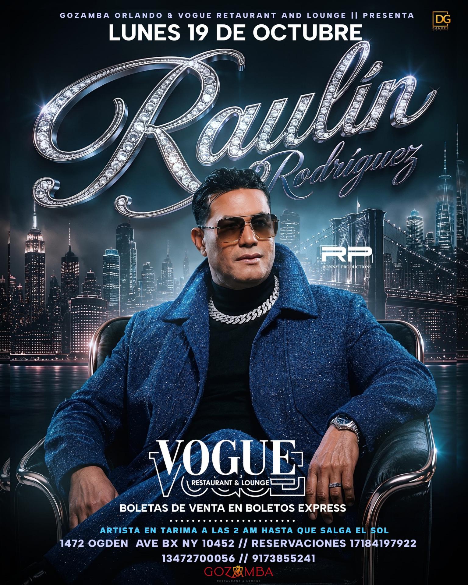 Buy tickets for Raulin Rodriguez live Raulin Rodriguez live