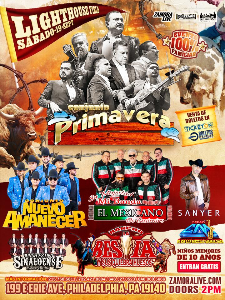 CONJUNTO PRIMAVERA • MI BANDA EL MEXICANO • CONJUNTO NUEVO AMANECER y más! en LIGHTHOUSE FIELD