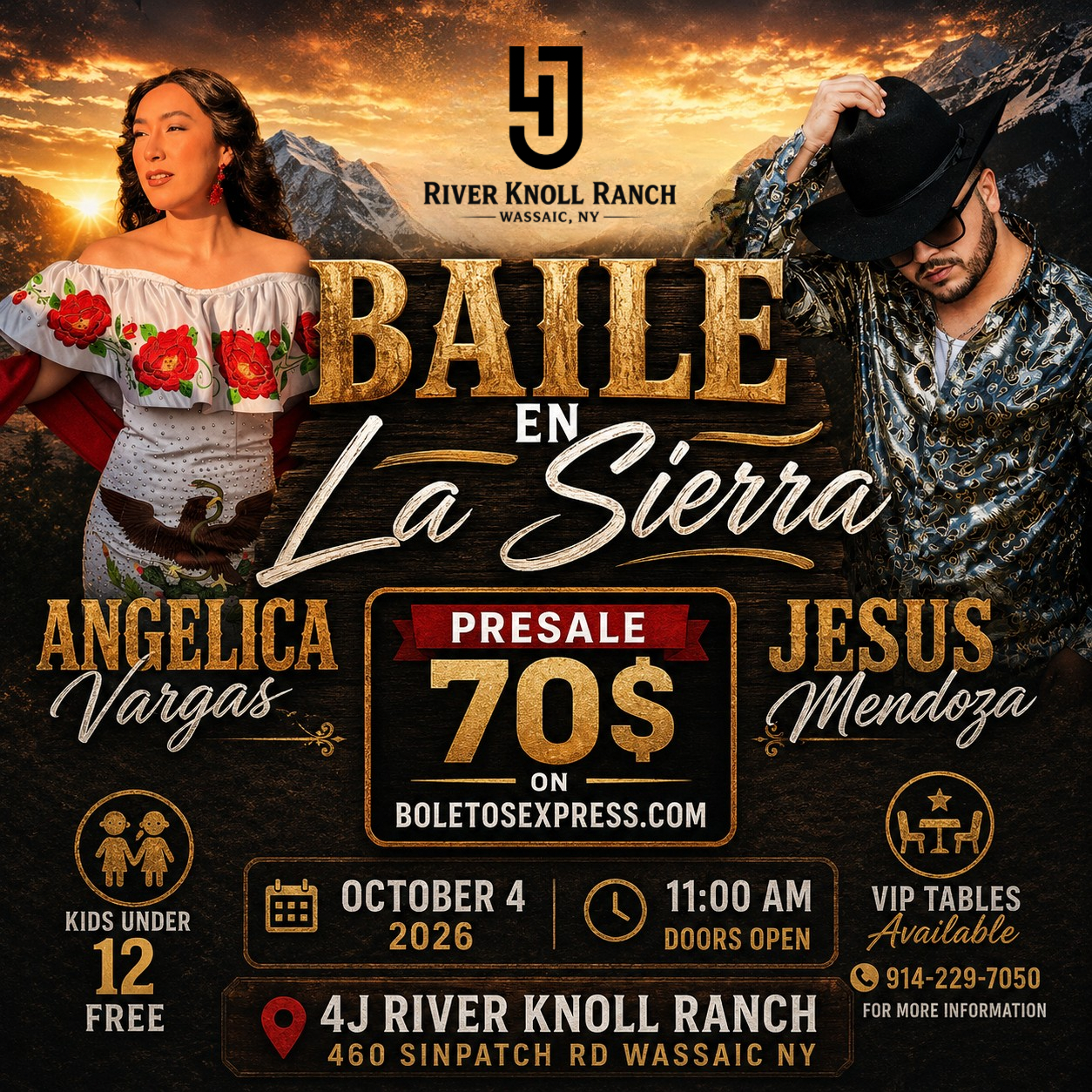 Buy tickets for Baile en La Sierra ! Jesus Mendoza + Angelica Vargas Baile en La Sierra ! Jesus Mendoza + Angelica Vargas