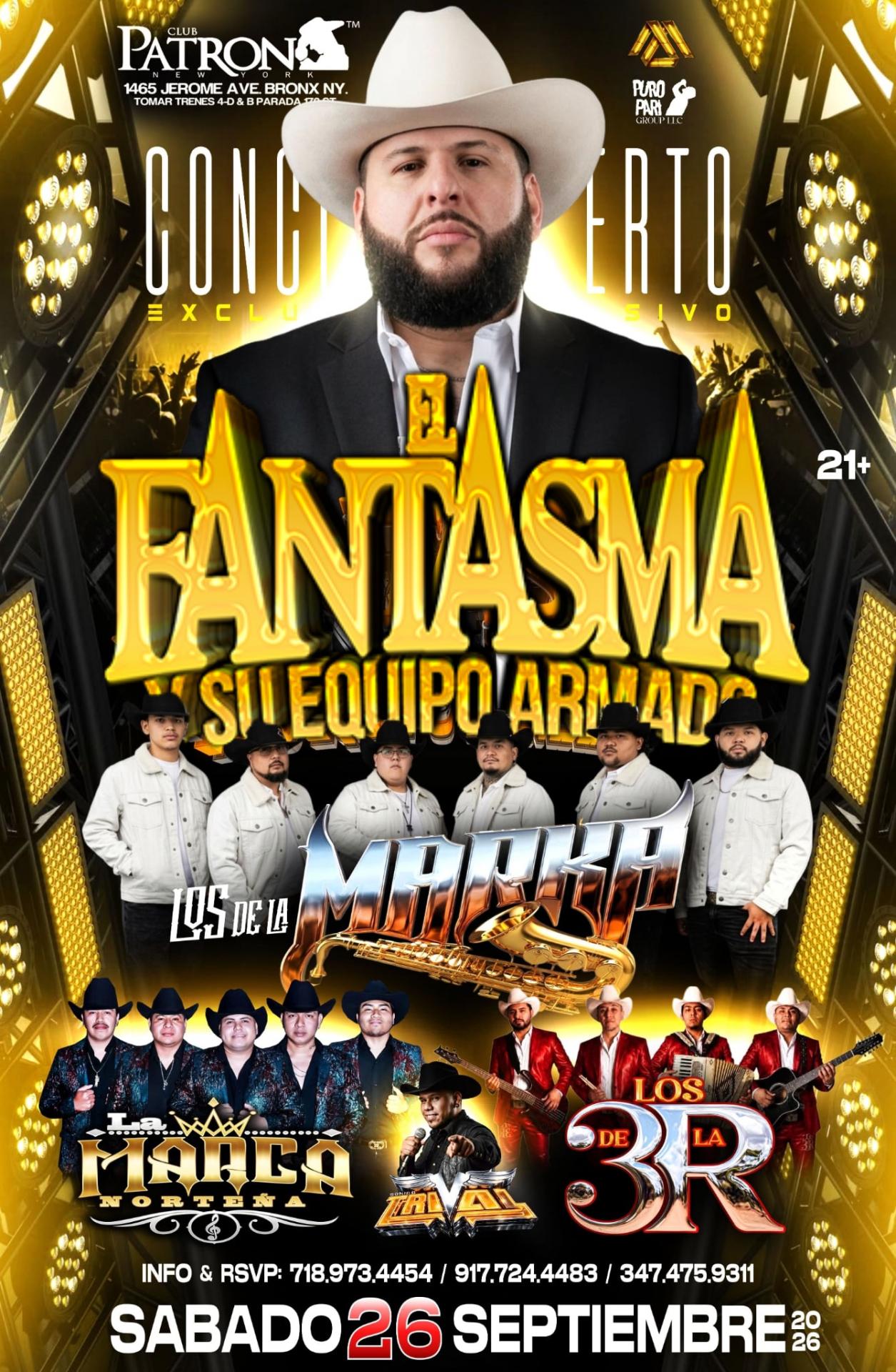 Buy tickets for EL FASTASMA & SU EQUIPO ARMADO EL FASTASMA & SU EQUIPO ARMADO