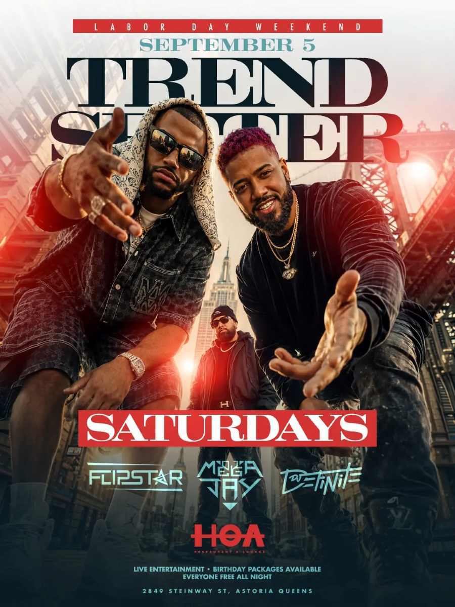Buy tickets for Trend Setter Saturdays – Astoria’s Hottest Saturday Night Trend Setter Saturdays – Astoria’s Hottest Saturday Night
