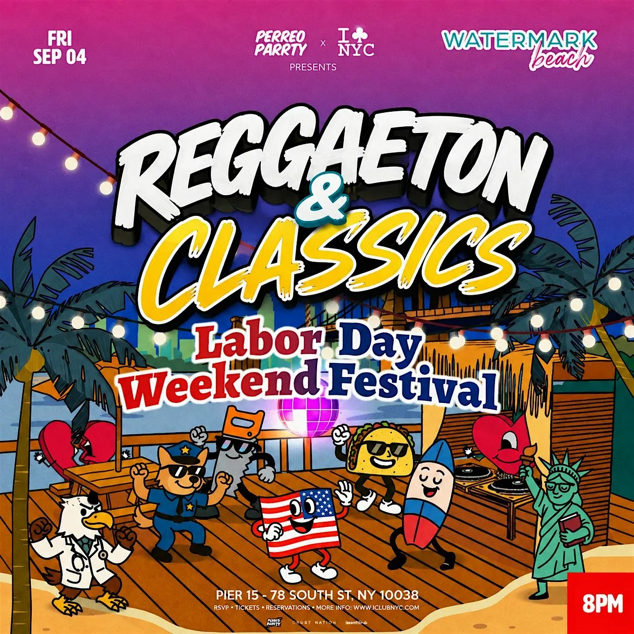 Buy tickets for Reggaeton Classics - Labor Day Weekend at Watermark Pier 15 Reggaeton Classics - Labor Day Weekend at Watermark Pier 15