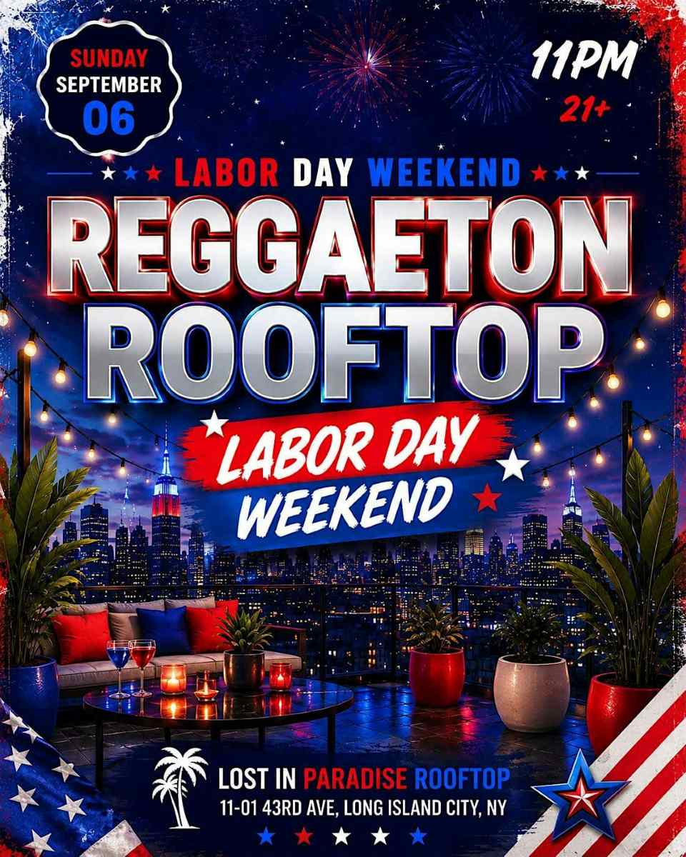 Buy tickets for Labor Day Weekend Reggaeton Rooftop Party – Lost in Paradise Labor Day Weekend Reggaeton Rooftop Party – Lost in Paradise