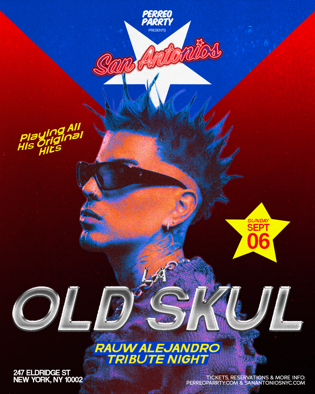 Buy tickets for La Old SKUL - Playing Rauw Top Hits @ San Antonios Latin & Reggaeton Bar La Old SKUL - Playing Rauw Top Hits @ San Antonios Latin & Reggaeton Bar