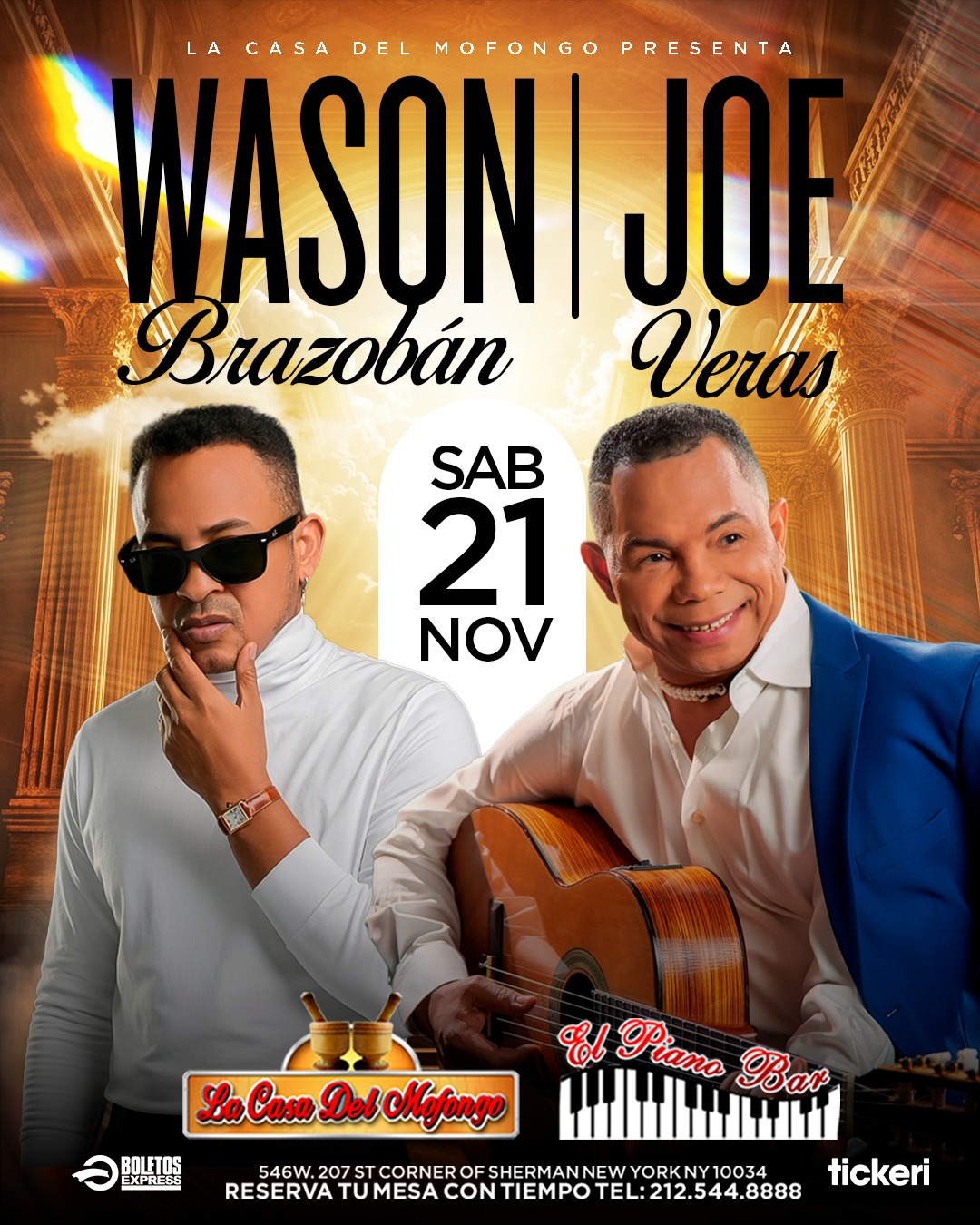 Buy tickets for JOE VERAS & WASON BRASOBAN JOE VERAS & WASON BRASOBAN