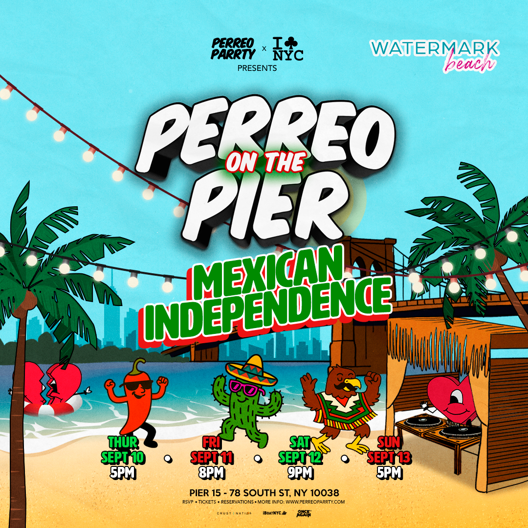 Buy tickets for Mexican Independence Festival - Perreo on the Pier at Watermark Pier 15 Mexican Independence Festival - Perreo on the Pier at Watermark Pier 15