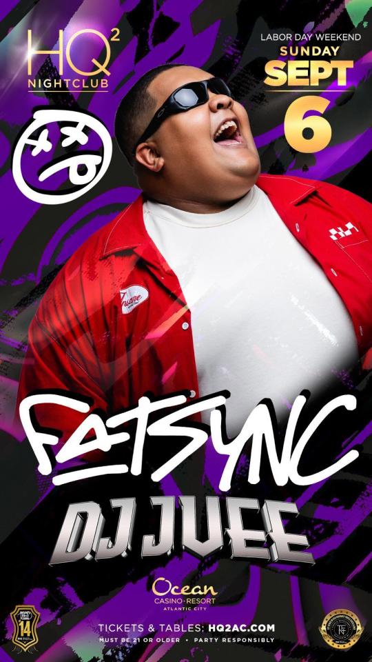 Buy tickets for Labor Day Weekend Sunday: FatSync & DJ JVEE at HQ2 Nightclub Labor Day Weekend Sunday: FatSync & DJ JVEE at HQ2 Nightclub