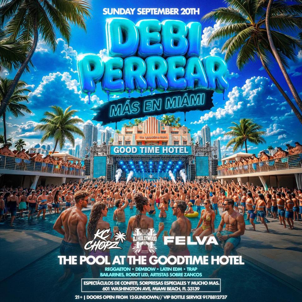 Debí Perrear Más en Miami | The Goodtime Hotel Pool Party
