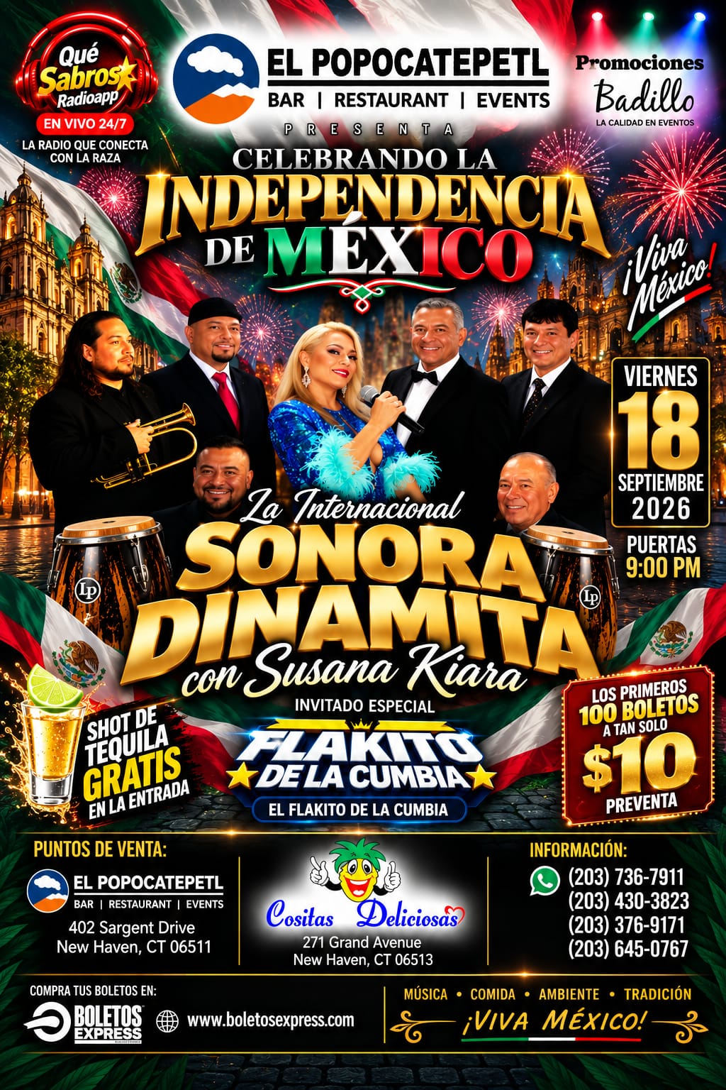 Buy tickets for CELEBRANDO LA INDEPENDENCIA DE MÉXICO CELEBRANDO LA INDEPENDENCIA DE MÉXICO