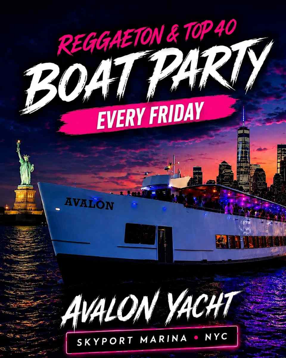 Buy tickets for Reggaeton Boat Party NYC | Avalon Yacht at Skyport Marina – Sep 11 Reggaeton Boat Party NYC | Avalon Yacht at Skyport Marina – Sep 11