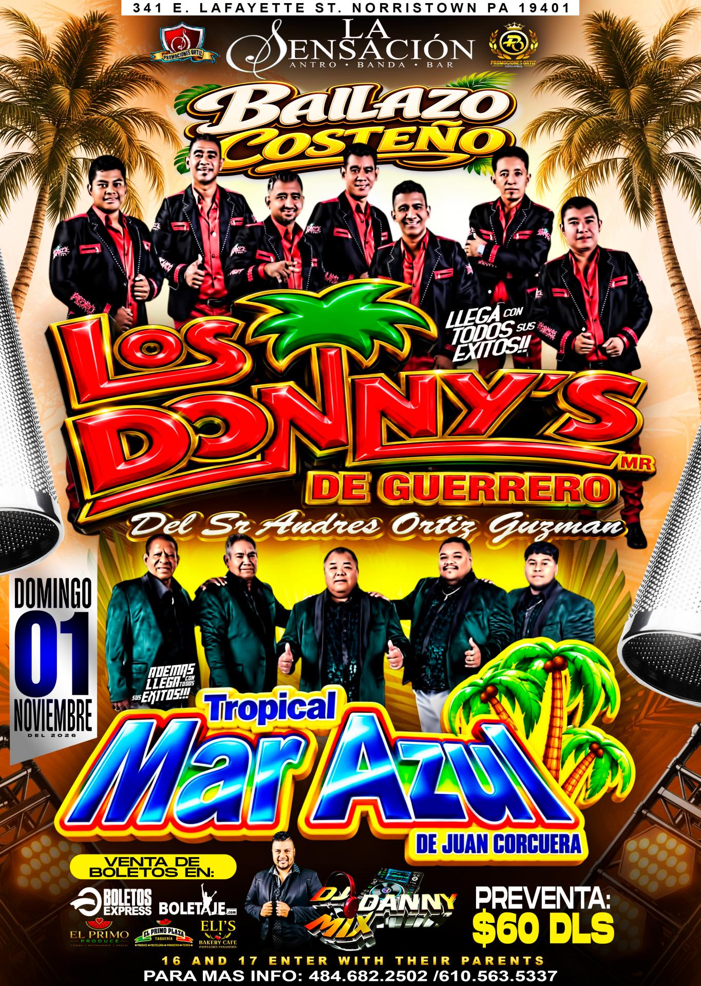 LOS DONNY'S DE GUERRERO | TROPICAL MAR AZUL