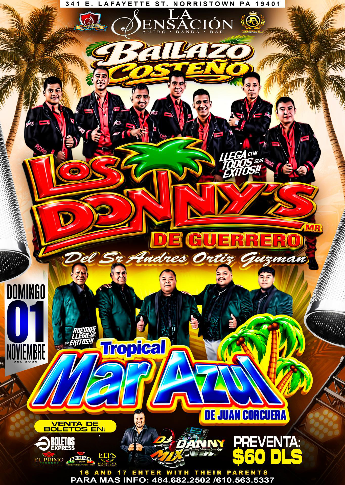 Buy tickets for LOS DONNY'S DE GUERRERO | TROPICAL MAR AZUL LOS DONNY'S DE GUERRERO | TROPICAL MAR AZUL