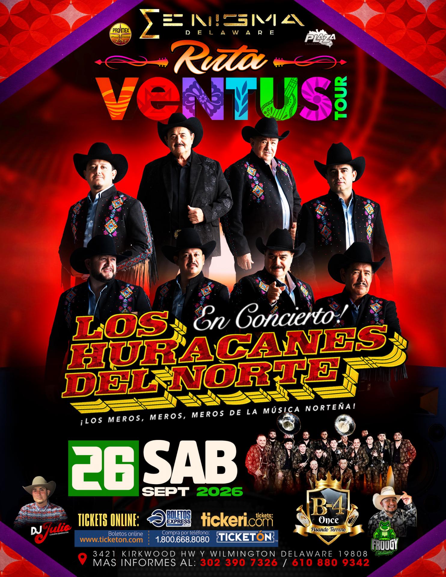Buy tickets for LOS HURACANES DEL NORTE LOS HURACANES DEL NORTE