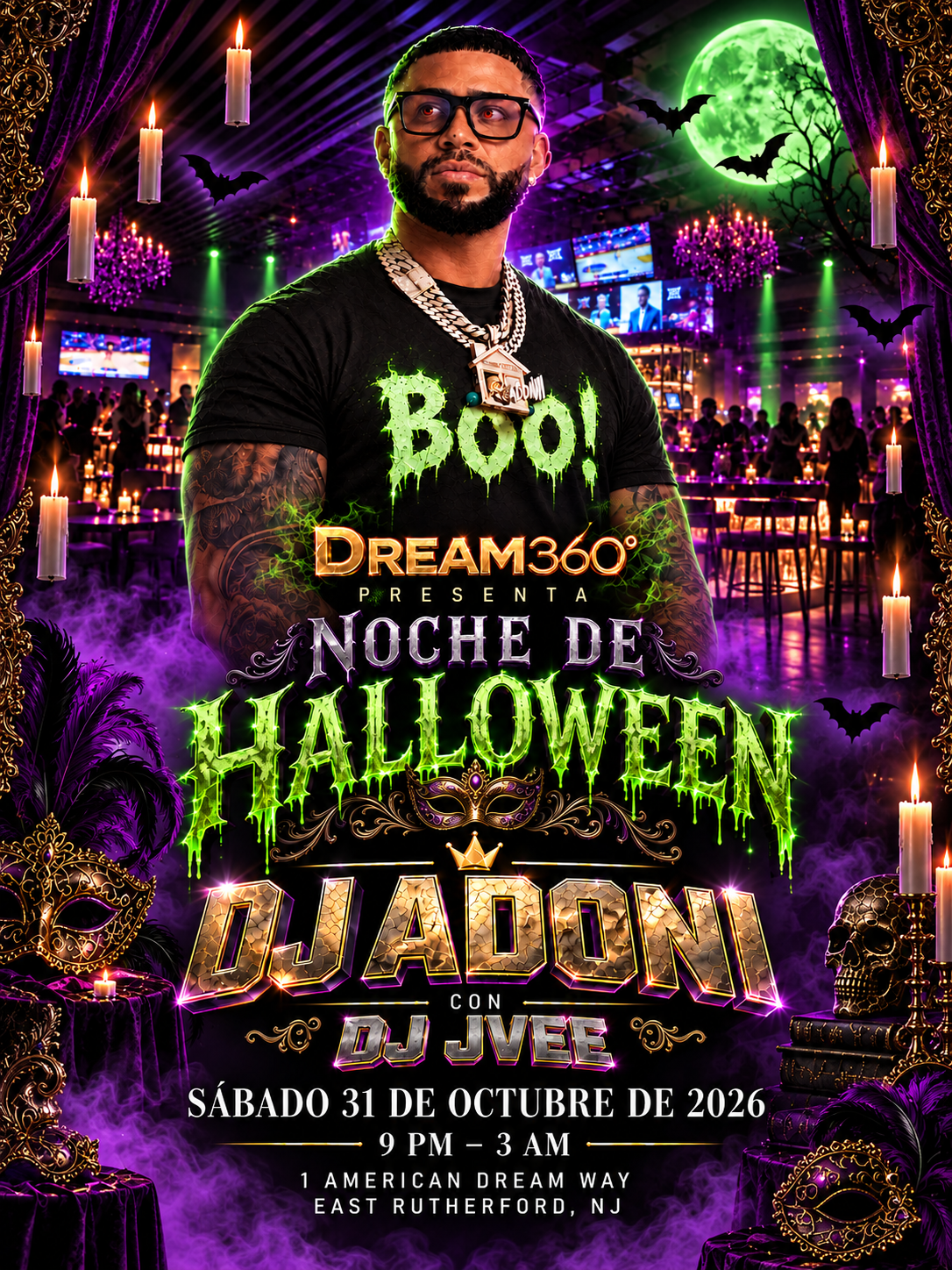 DJ Adoni en Vivo: Halloween en Dream360