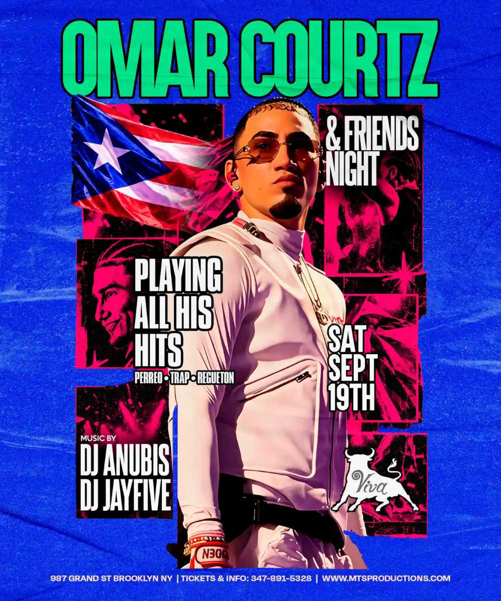 Buy tickets for Omar Courtz & Friends Night at Viva Toro Brooklyn – Reggaeton Party Omar Courtz & Friends Night at Viva Toro Brooklyn – Reggaeton Party