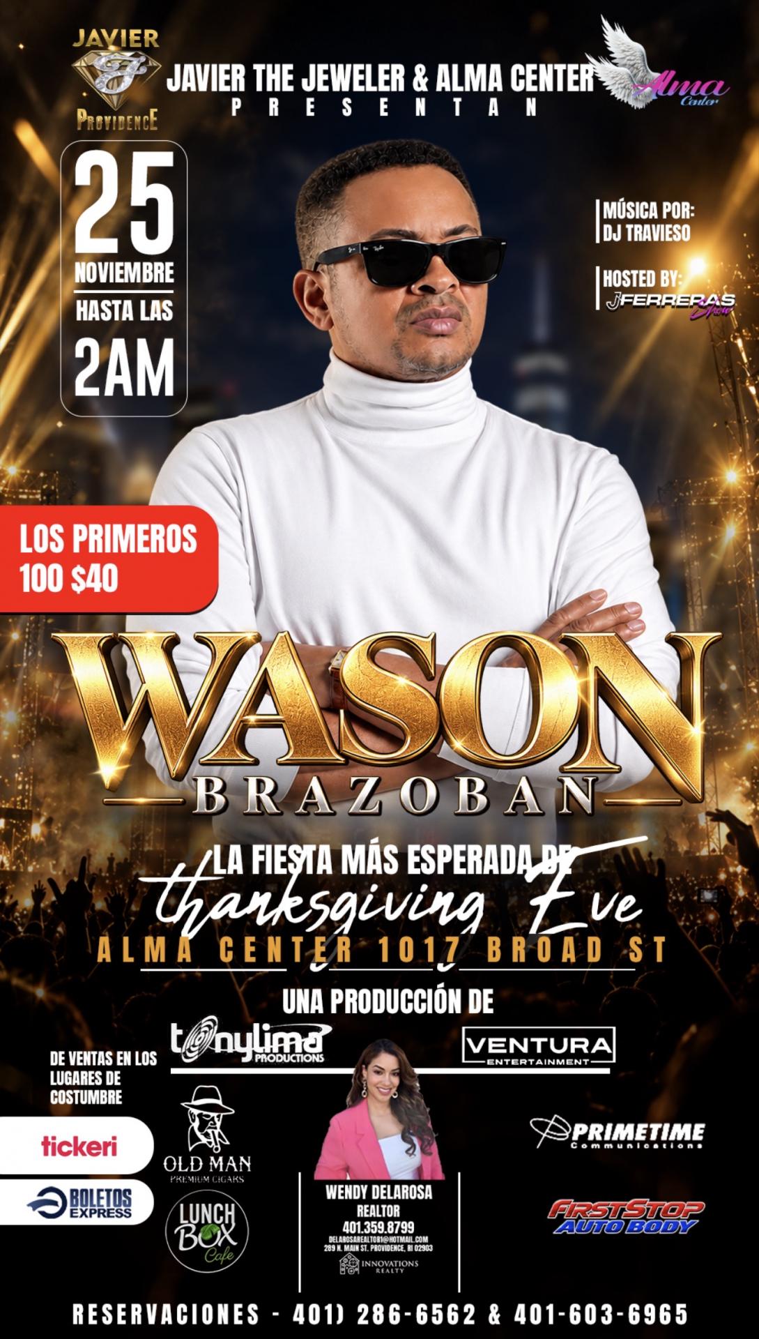 Wason Brazonban El Concierto Mas Esperado De Acción de Gracias
