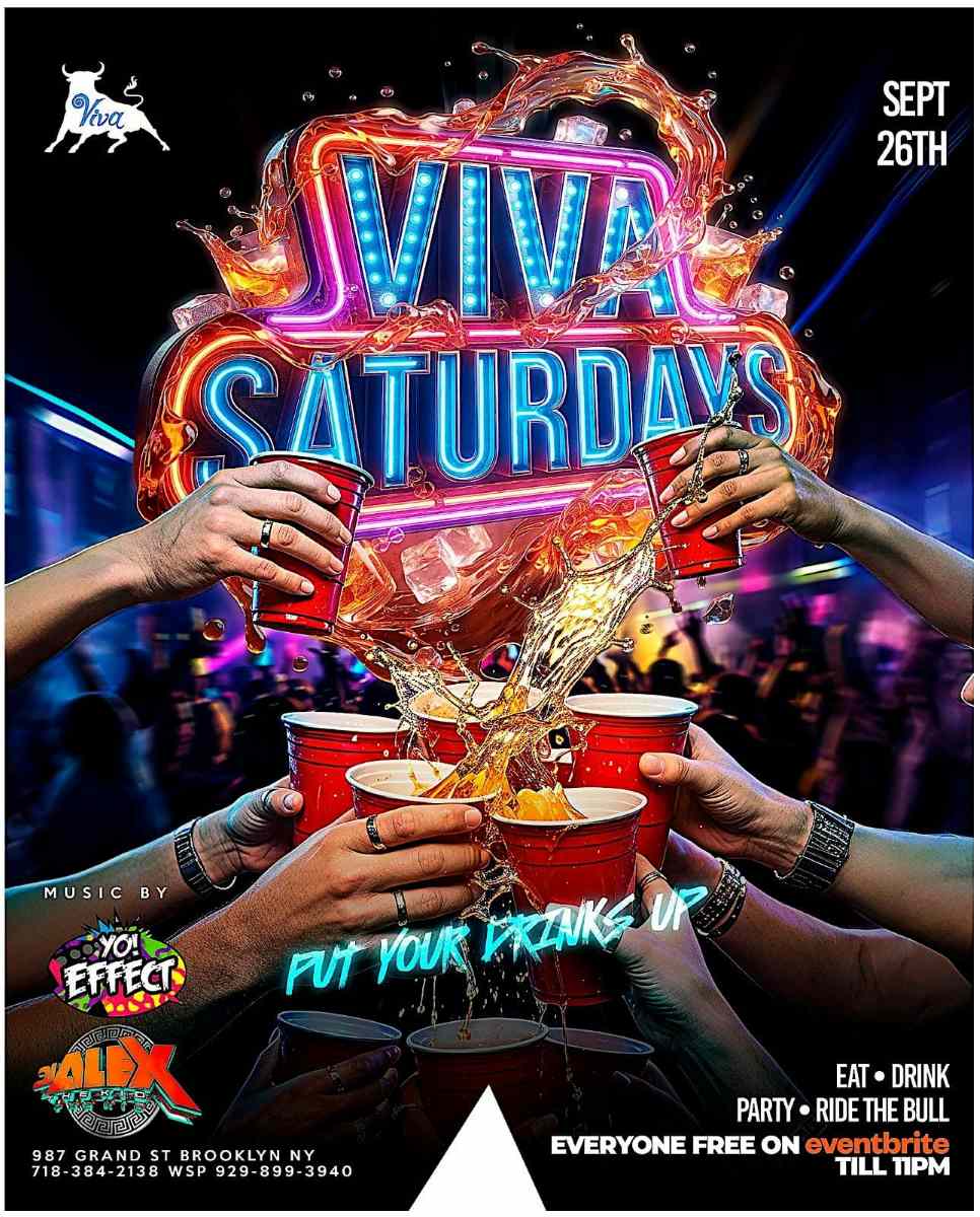 Viva Saturdays: Put Your Drinks Up! at Viva Toro Brooklyn – Sep 26
