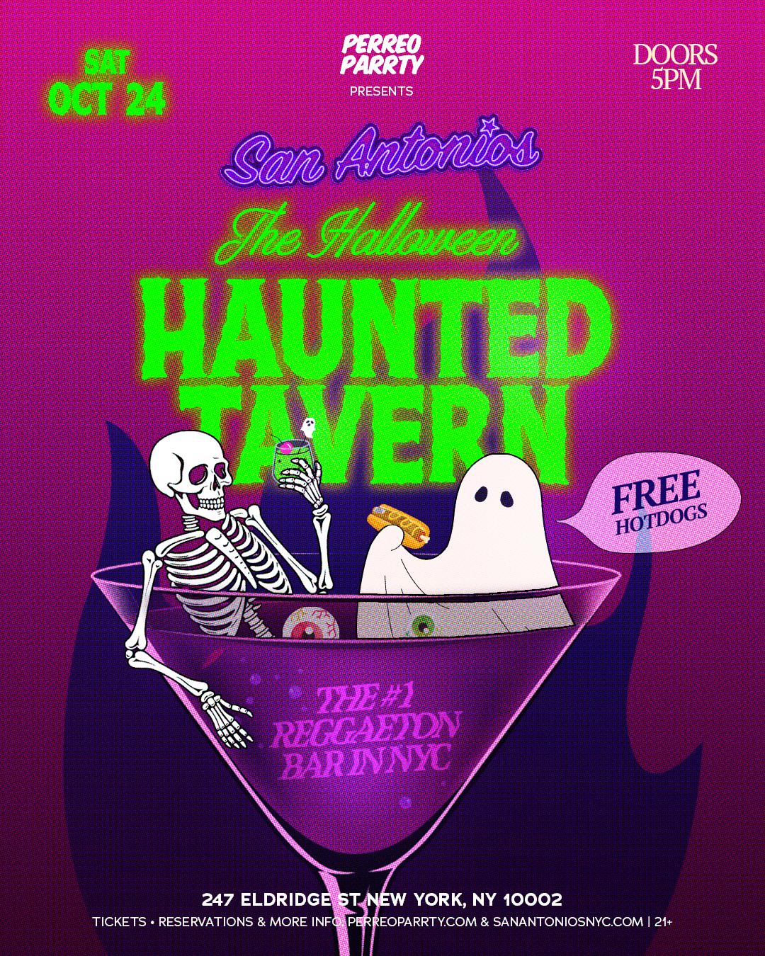 Buy tickets for The Haunted Tavern Halloween Parrty at San Antonios Reggaeton Bar The Haunted Tavern Halloween Parrty at San Antonios Reggaeton Bar