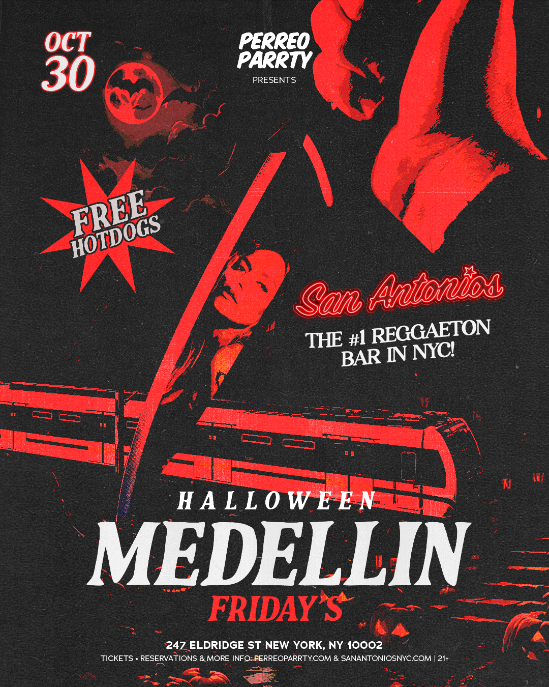 Medellin Fridays Halloween Parrty at San Antonios Reggaeton Bar