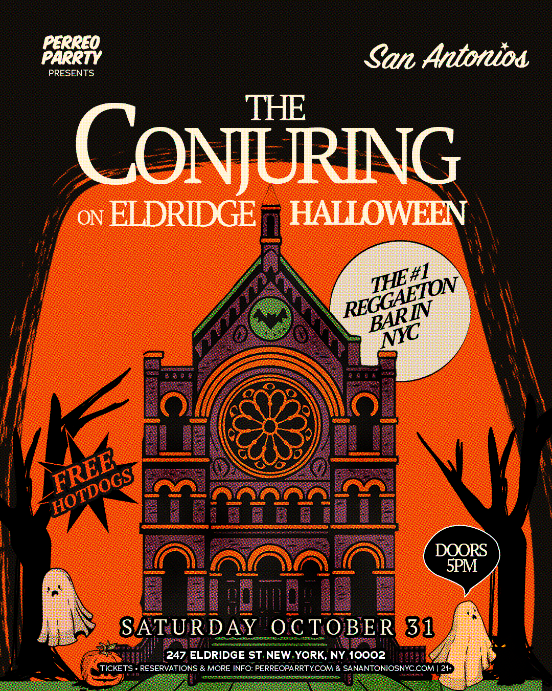 Buy tickets for The Conjuring On Eldridge Halloween Parrty at San Antonios Reggaeton Bar The Conjuring On Eldridge Halloween Parrty at San Antonios Reggaeton Bar