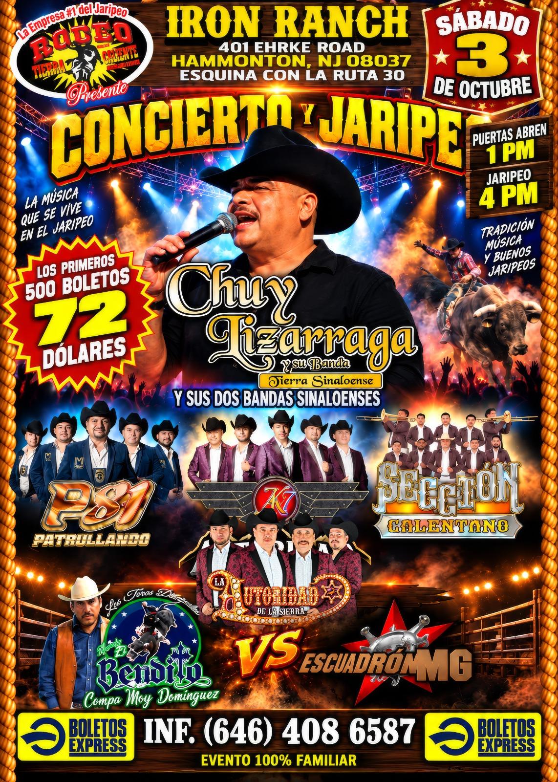 Buy tickets for CHUY LIZARRAGA Y SU BANDA | P-81 | AK7 | SECCTON CALENTANO CHUY LIZARRAGA Y SU BANDA | P-81 | AK7 | SECCTON CALENTANO