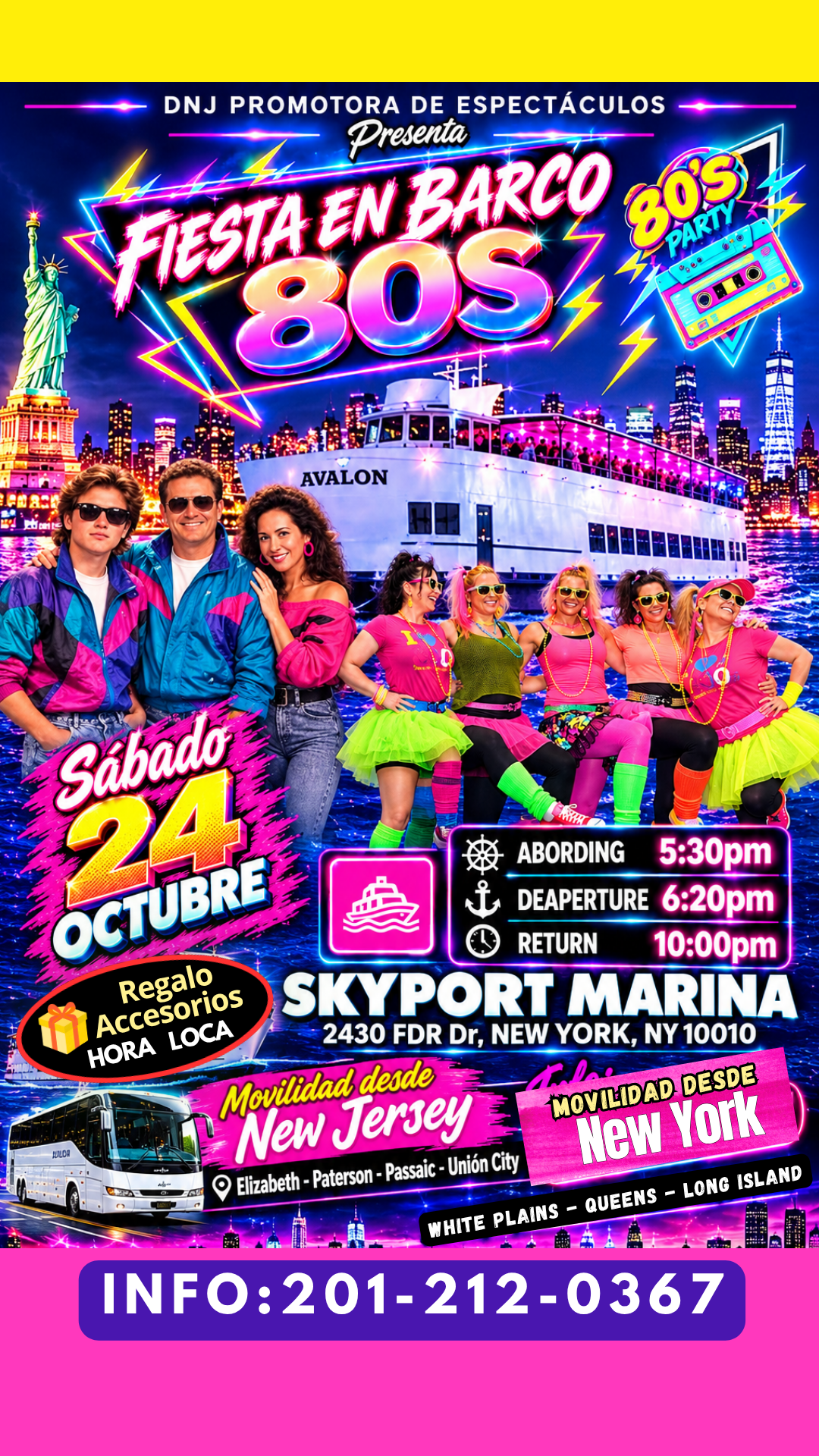 Buy tickets for FIESTA EN BARCO - OCHENTERO 80º FIESTA EN BARCO - OCHENTERO 80º
