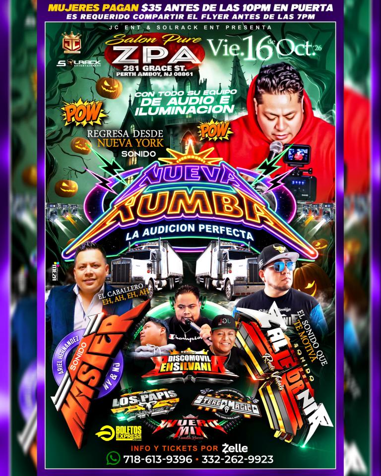 NUEVA RUMBA CON EQUIPO DE AUDIO E ILUMINACION
